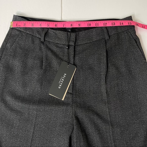 NWT Selected Femme SLFNELLIE High Waist Wide Leg Pant - Picture 4 of 9